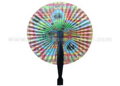 China Custom Pattern Printed Paper Folding Fans Accordion with PP Handle 3.5” 5.5” 6.5” Length for sale