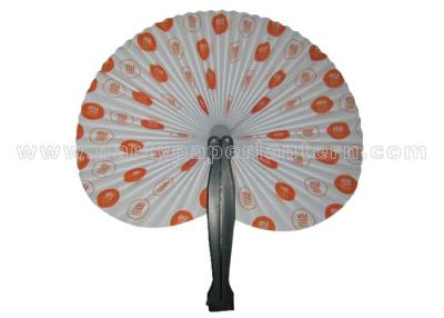 China Souvenir Advertised Logo Style Printed Paper Fans / round paper fan decorations for sale