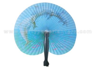 China Promotion , Gifts , Souvenir Esthetical Paper Folding Fans black red and blue color for sale