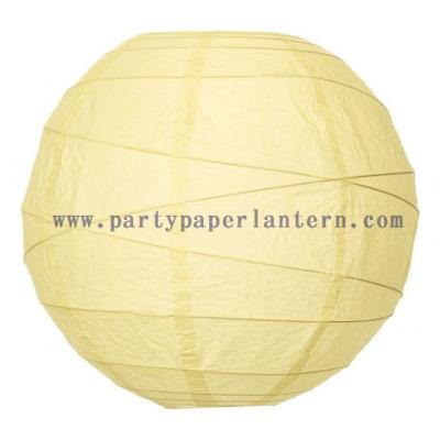 China Limonada de 10 pulgadas - linternas de papel decorativas redondas amarillas para las bodas y los partidos en venta