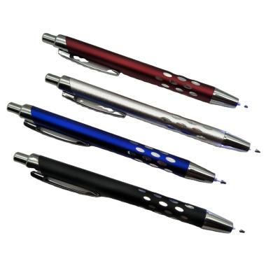 China office & School Pen Supply Nubuck For Writing Illumination Press To Emit Light Luxurious Metal Pen Laser Logo To Write In Dark Led Light Pencil for sale