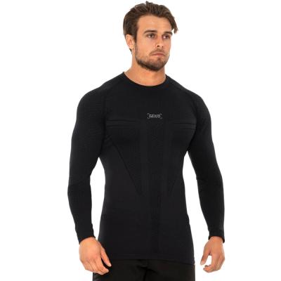 China Breathable/Stretch/Quick-Dry/Sweat-Wicking/O-Neck Breathable Training Clothes Factory Direct Sports Long Sleeve Stretch Slim Fitness T-shirt Men for sale