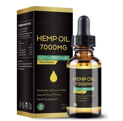 China Wholesale Price Health Food Full Spectrum Hemp Seed Oil For Pain Relief And Inflammation 30ML for sale