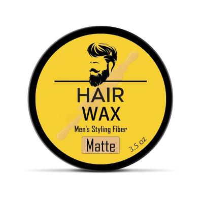 China Private Label Organic Hair Styling Clay For Men Matte Finish Hair Wax Paste Molding Banana, Strong Hold Hair Styling Wax Easy To Wash for sale