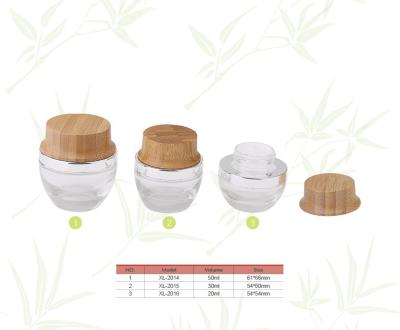 China 20ml/30ml/50ml Cosmetic Cream Jars in Bamboo Material for sale