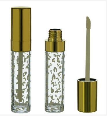 China Gold Clear Lip Gloss Tube, Gold lip gloss tube, Gold lip gloss container for sale