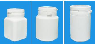 China Xylitol Food Package PE bottles, Solid plastic package bottles with anti-theft caps for sale