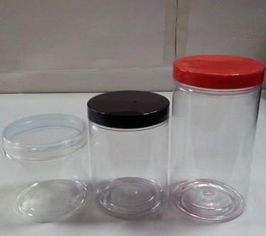 China 400ml 500ml 700ml transparent PET plastic food cans tea cans candy jars for sale