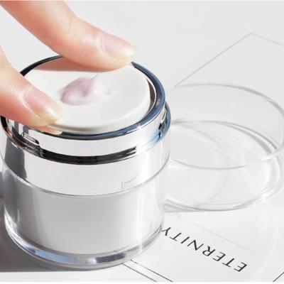 China 15g 30g 50g 100g Airless Acrylic Cream Jars face cream jars cosmetic packaging Plastic Cream Jars lotion Cream Jars for sale