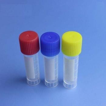 China 0.5ml 1ml 1.5ml 1.8ml 5ml 7ml 10ml Screw Cup Flat bottom Cryo Tube for sale