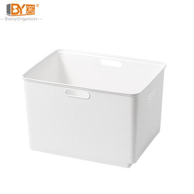 China Large modern household plastic storage box for clothes toys with wheel for sale