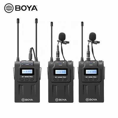 China Boya Dual Channel Wireless Camera Hot Selling System UHF Microphone Wireless Microphone Mic Prices for sale