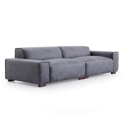 China 2022 Modern Nordic Style Large Apartment Combination Set Fabric Light Sofa Living Room Tech Cloth Luxury Modern Sectional Sofa 1pcs for sale