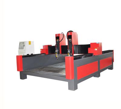 China Hot Universal Double Heads Stone Double Heads Stone Hotels Style Spindle Head Stone CNC Router Engraving CNC Router Stone Cutting Machine for sale