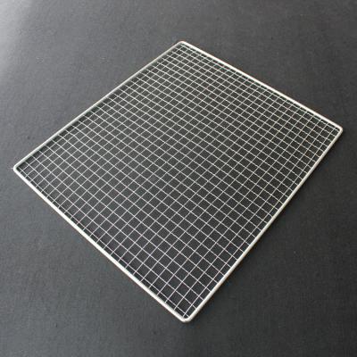 China Plain Weave Stainless Steel Barbeque Barbecue Grill Crimped Wire Mesh Net for sale