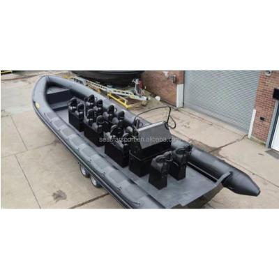 China 2021 Marine Police Marine Aluminum Military Rubber Rib Hypalon Military Patrol Boat for sale