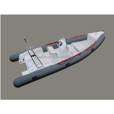 China New Design 700 Leisure Military Aluminum Hull Patrol Boat 760 Military Rubber Dinghy for sale