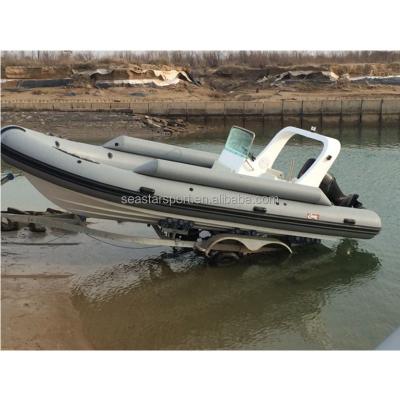 China Popular Water Sports Rib Boat 730 Hypalon 24FT Inflatable Rib Boats for sale