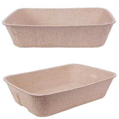 China Viable Wholesale Promotion Paper Pulp Cat Litter Tray For Cat Piss for sale