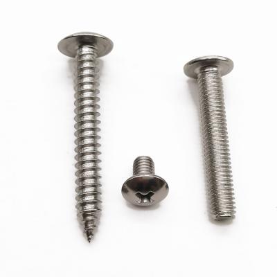 China Stainless Steel Screw Bolt Set JISB1111T Phillips Truss Head Large Flat Round Cross Screw Bolt for sale