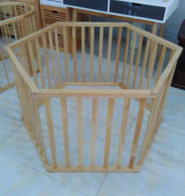 China Eco-friendly wooden baby playpen for sale