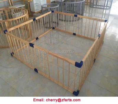 China Baby Protection Eco-Friendly Wooden Safety Fence for sale