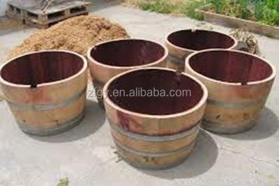 China Wooden Wood Planting Flower Pot Potted Wooden Basin for sale