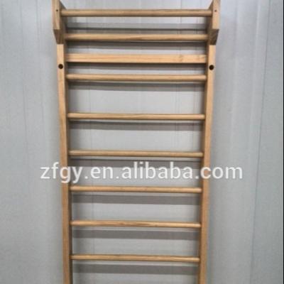 China Hot Selling Pine Wood Gymnasium Exercise Equipment Solid Stall Bar ZF-B-01 for sale