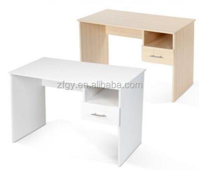 China Latest Eco - Friendly Wooden Computer Table Design With Shelf for sale