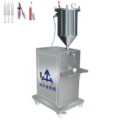 China Vertical Pressurized Hydrogel Masccara and Lipgloss Filling Machine For Quantitative Filling for sale