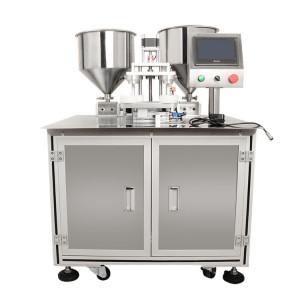 China Two Colors BB Cream Air Cushion Filling Machine Can Fill 2 Color for sale