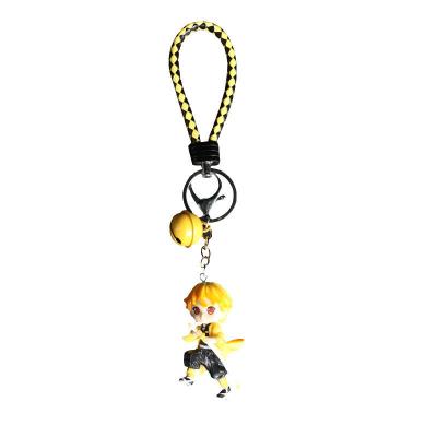 China Wholesale Style Glass 16 Set Doll Demon Master Chain Slayer Nezuko Tanjirou Backpack Toy Model Pendant Pcv Anime Figure Key Chain for sale