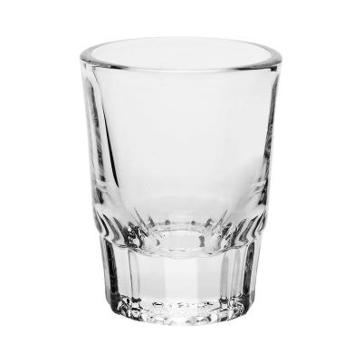 China Dishwasher Safe Cheap High Quality Round Shaped Drawn Whiskey Glass Beer Mug for sale