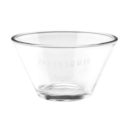 China Sustainable High Quality Glass Food Containers Candy Salad Bowl For Dinner Table for sale