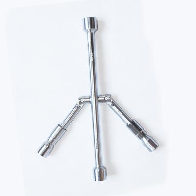 China Carbon Steel Chrome Foldable Cross Wrench 17*19*21*23 Length 14' On Sale for sale