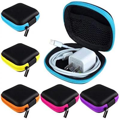 China Small Travel Cable Storage Bag Customized Earphone Accessories Bag Small Travel Cable Waterproof Hard Eva Case Storage Bag for sale