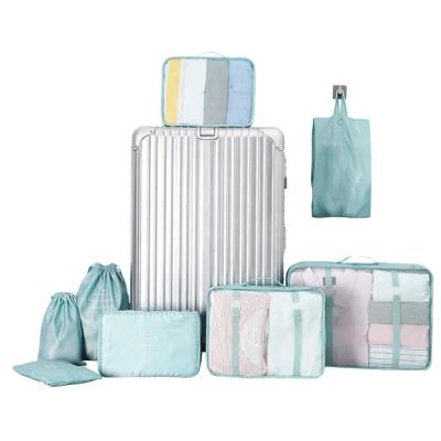 China Wholesale Stored Travel Storage Bag For Clothes 8 Pcs Luggage Organizer Bag Set High Quality Travel Accessories for sale