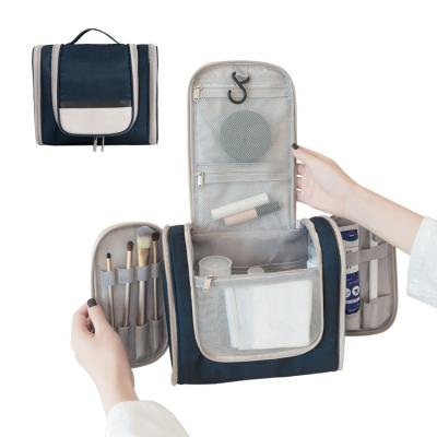 China Hanging Cosmetics Makeup Bag OEM Travel Acceptable Women Hanging Cosmetic Bag Zipper Makeup Tote Bag Large Capacity Portable Waterproof Travel Toiletry Bag for sale