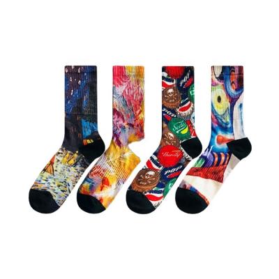 China QUICK DRY 3d Printed Socks Fashion Design Men Women 3D Socks Sublimation Custom Printed Socks for sale