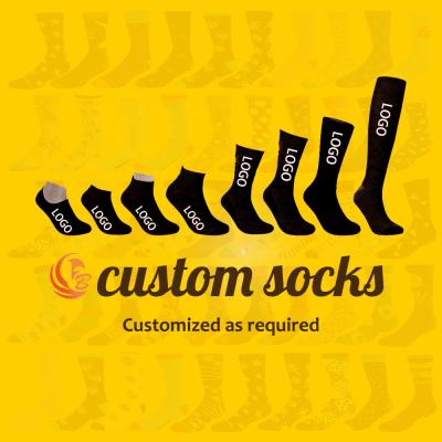 China Custom High Quality QUICK DRY Custom Embroidery Mens Designer Sock Logo Printing Cotton Men Socks for sale