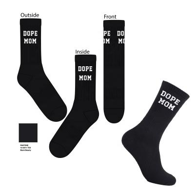 China Custom 100% cotton cotton basketball socks logo design bamboo men socks OEM QUICK DRY dress socks fashion black white bamboo sports crew socks for sale