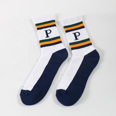 China QUICK DRY Sock OEM Men's Embroidery Jacquard Soccer Sports Outdoor Breathable Logo Sock Custom Sports Basketball for sale