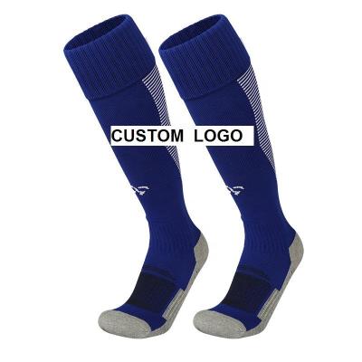 China Breathable Custom Embroidery Grip Socks Anti Slip Sports Basketball Trampoline Soccer Socks For Unisex for sale