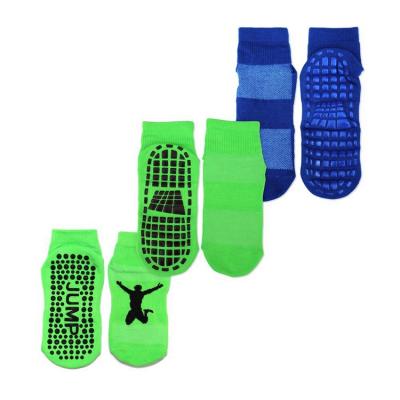 China Custom QUICK DRY Jumping Cotton Socks Trampoline Socks Anti-Slip Grip Trampling Sock For Trampoline for sale