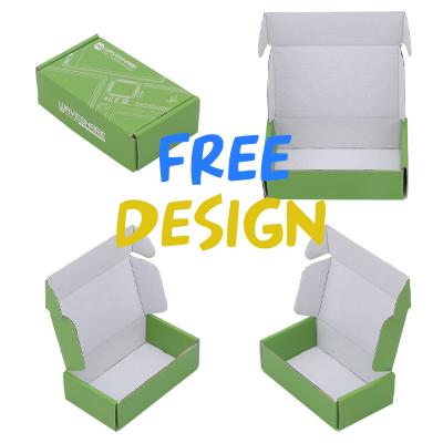 China Biodegradable Fashion Small Fold Corrugated Cardboard White Folding Top Paper Boxes Cardboard Mailing Subscription Packaging Box With Logo for sale