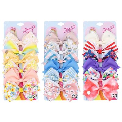 China Sweet children's hair accessories set 54 colors bow 6 colors a card children's hairpin girl headdress for sale