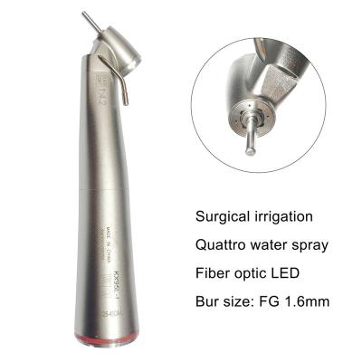 China Contra a turbina dental elétrica Handpiece de Micromotor do ângulo com fibra ótica conduzida à venda