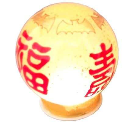 China Europe LED Customized Glass Interior Hand-Painting Christmas Balls for sale