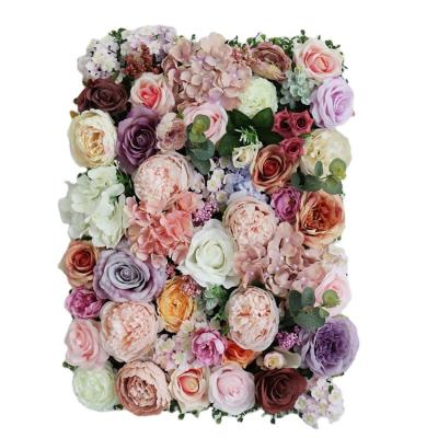 China Resup Party FW-G15 40*60cm Panel Artificial Backdrop Mat Wedding Decoration Flower Wall for sale