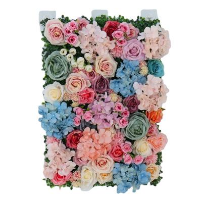 China Resup Party FW-G14 40*60cm Panel Artificial Backdrop Mat Wedding Decoration Flower Wall for sale